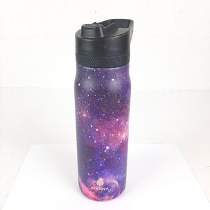 🔥Manna Galaxy Design 24oz Water Bottle Missing One Piece Still Functional